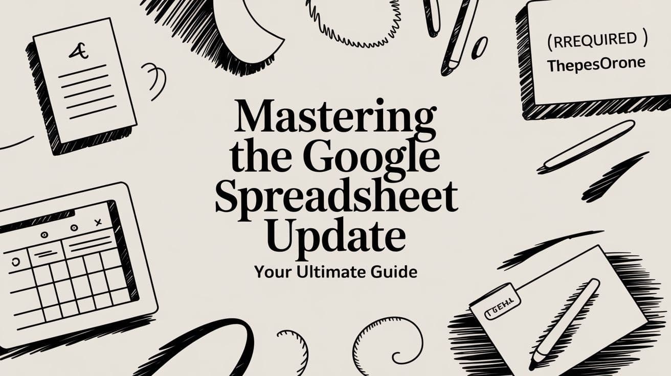 Update Spreadsheet Mastering the Google Spreadsheet Update Your Ultimate Guide | FlyDash